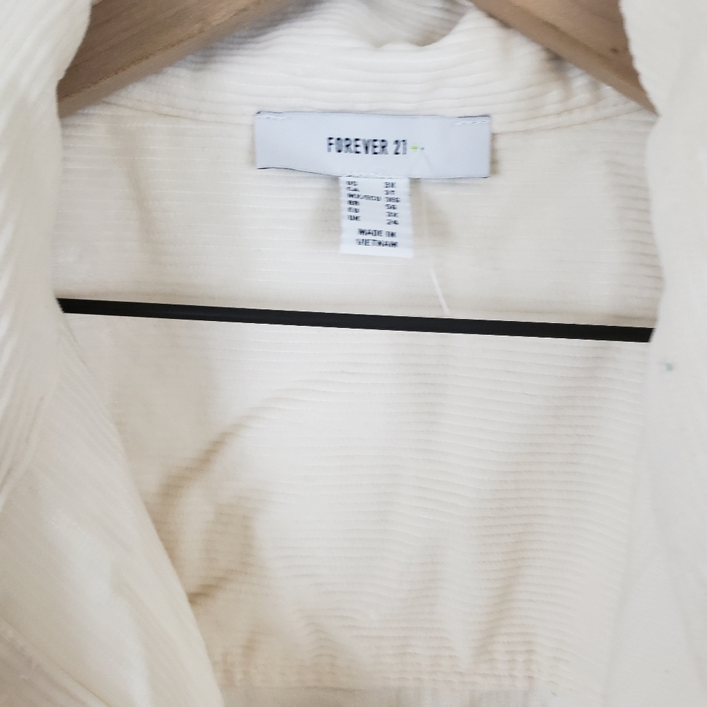 Corduroy Cropped Jacket Plus Size 3X NWOT - Picture 7 of 7